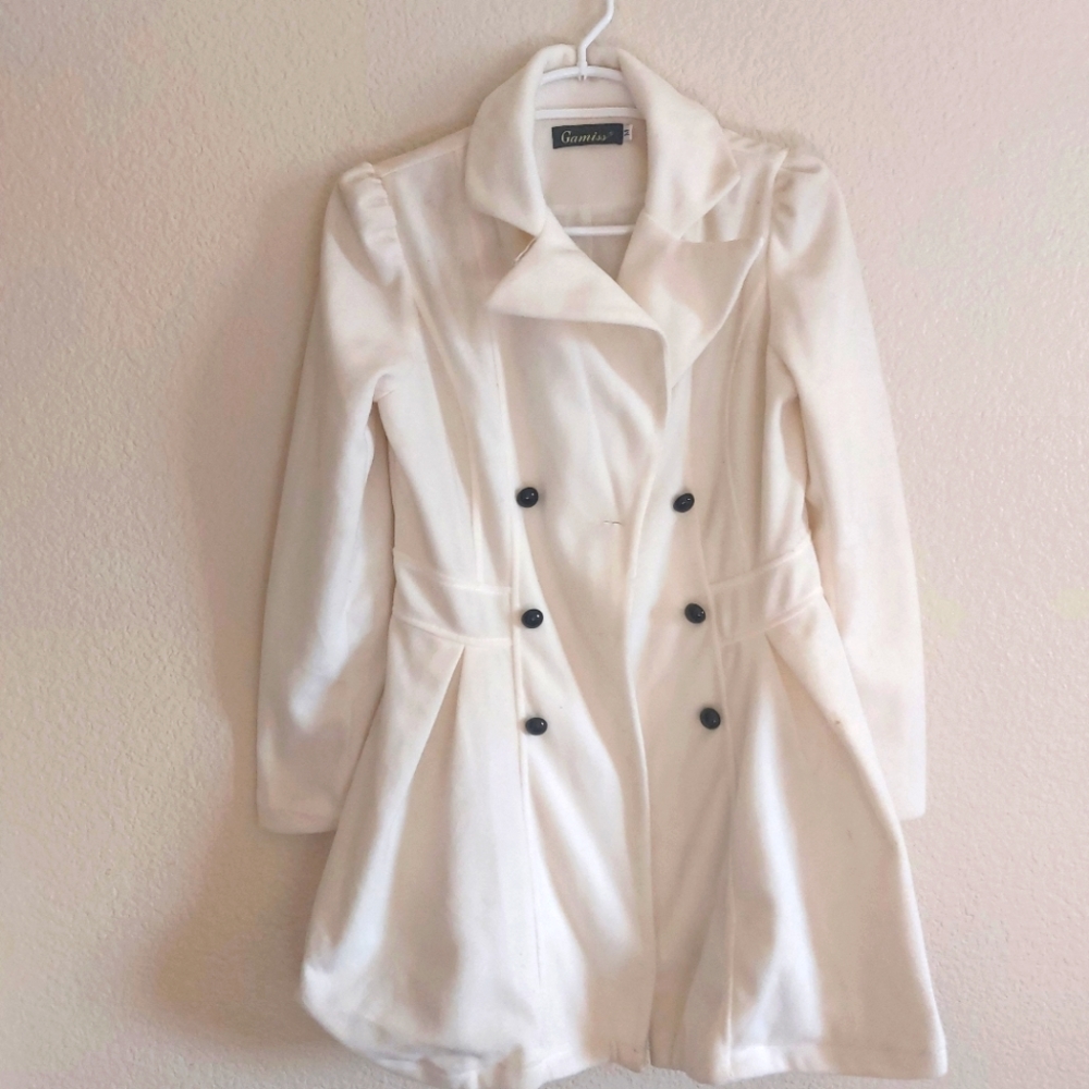 Ivory women's coat.